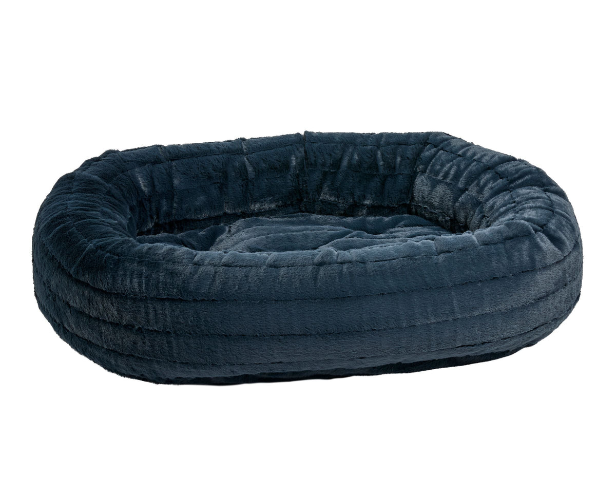 Bowsers Soft Textures Calming Donut Dog Bed - Premium Plush Round Bed