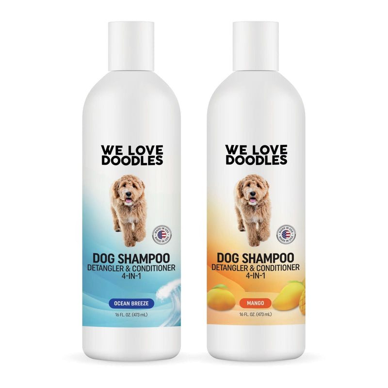 Dog Shampoo New Scents – Mango & Ocean Breeze (4-in-1)