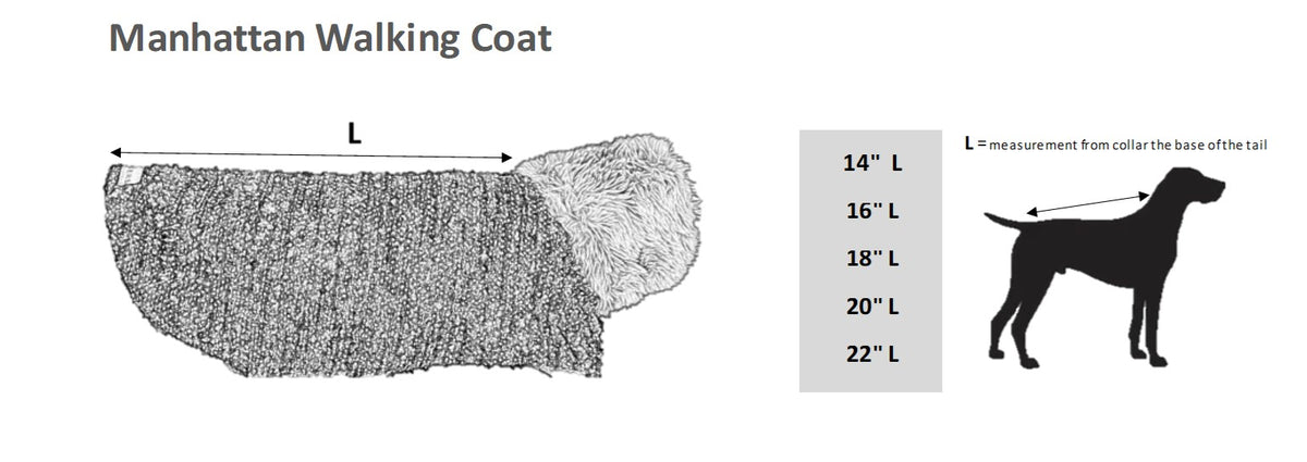 Manhattan Walking Dog Coat White Pearl