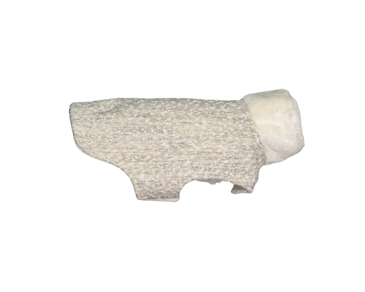Manhattan Walking Dog Coat White Pearl