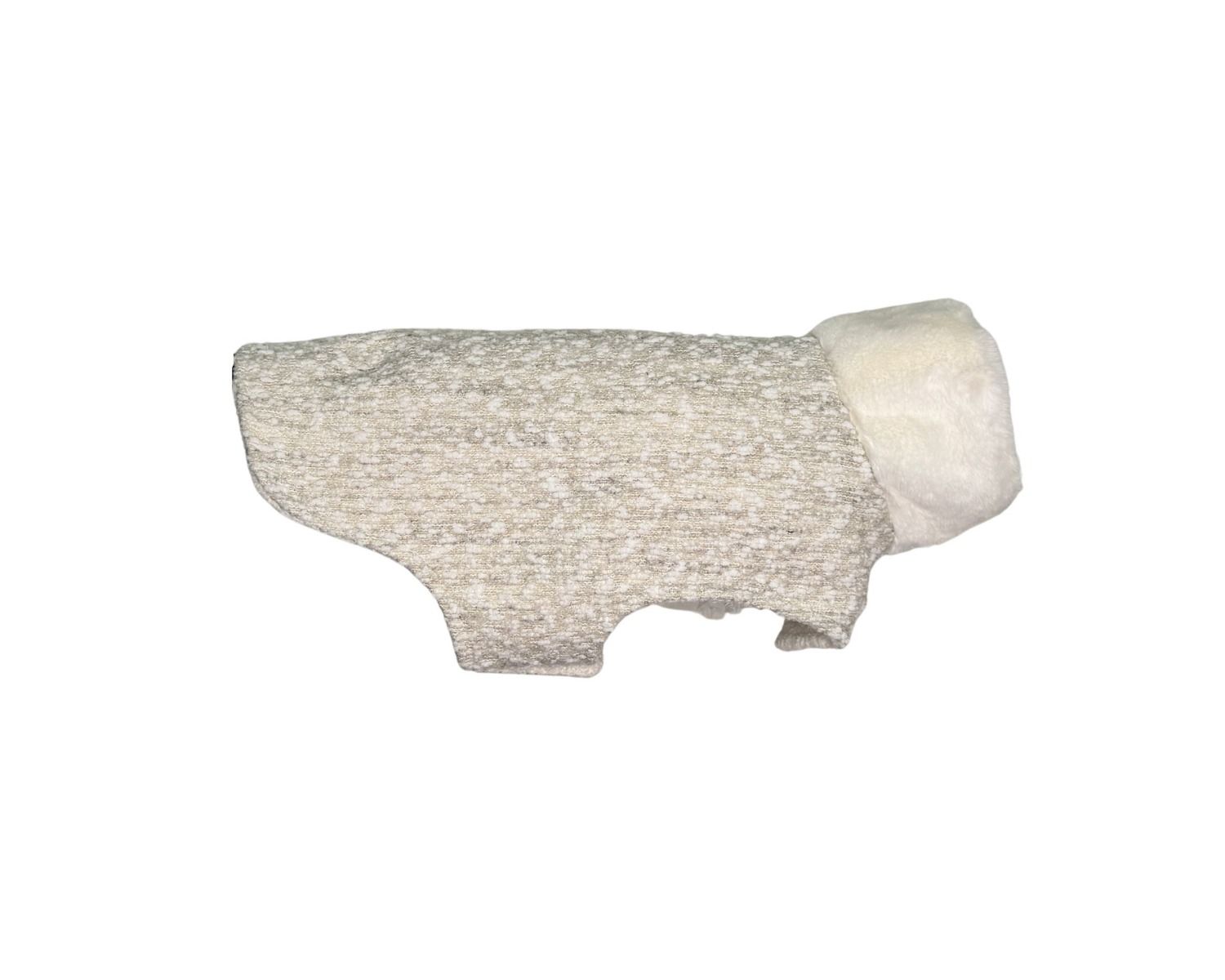 Manhattan Walking Dog Coat White Pearl