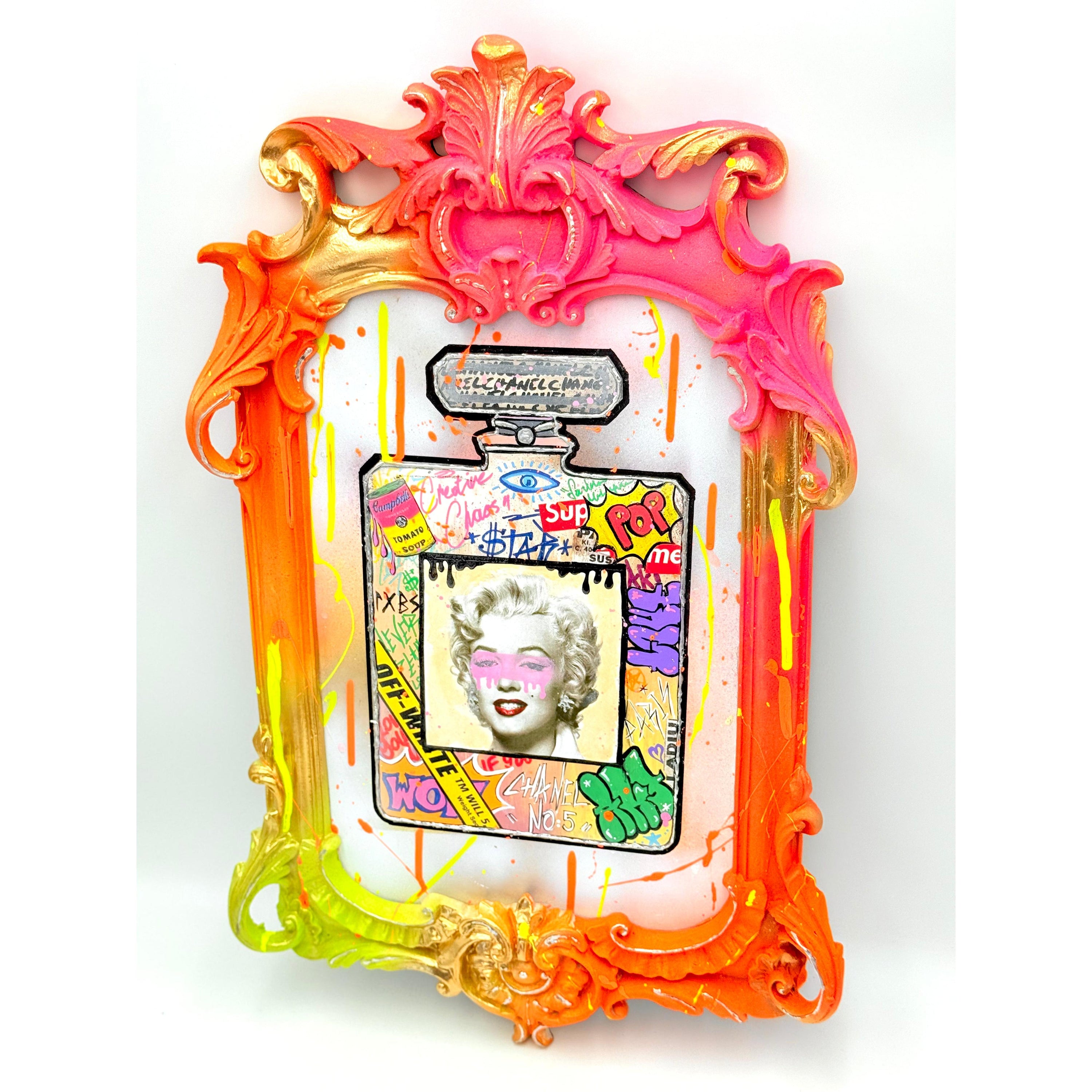 Marilyn Monroe Mixed Media Art - Pop Art Street Edition Red Pop Art Decor Painting image 4 - HT Animal Supply