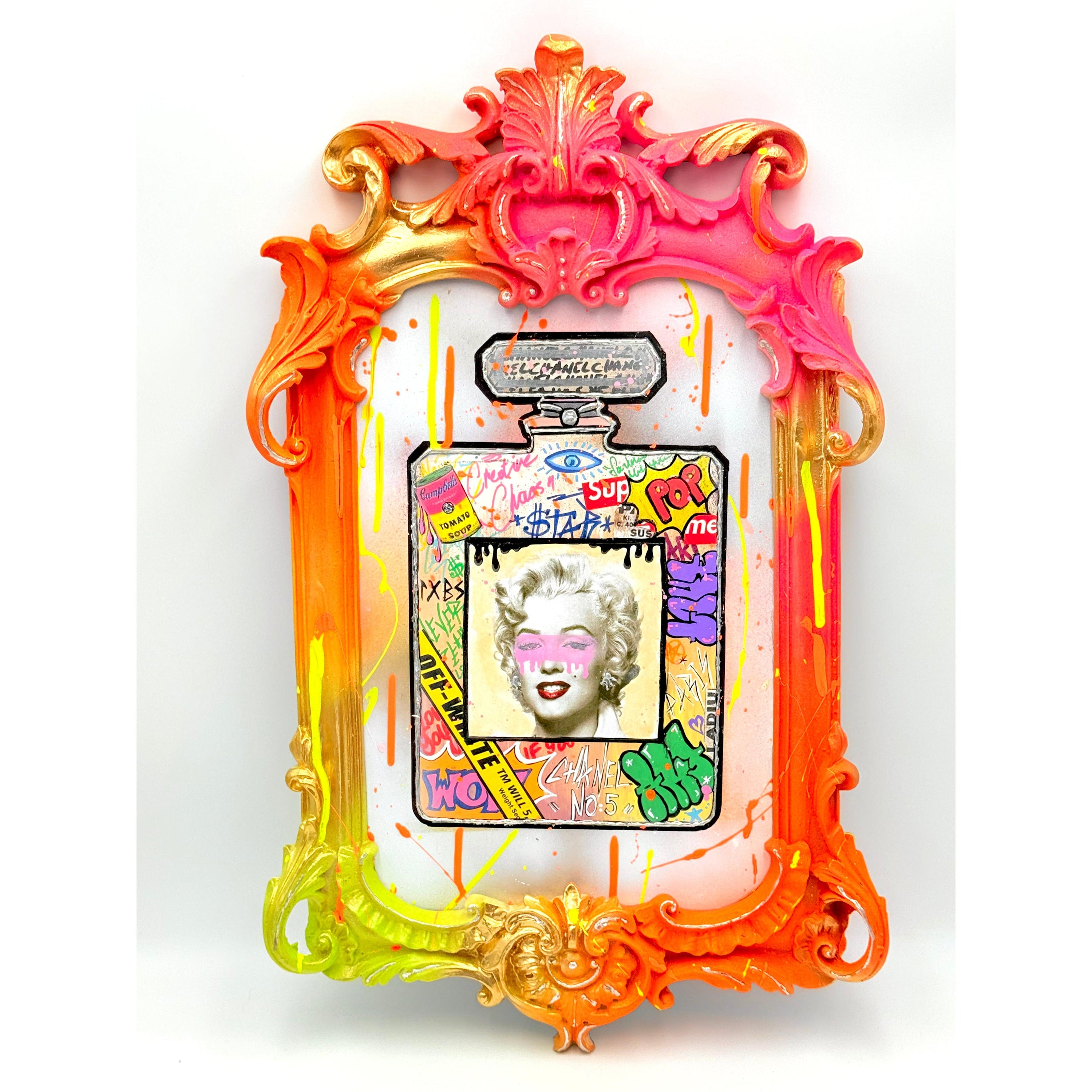 Marilyn Monroe Mixed Media Art - Pop Art Street Edition Red Pop Art Decor Painting image 3 - HT Animal Supply