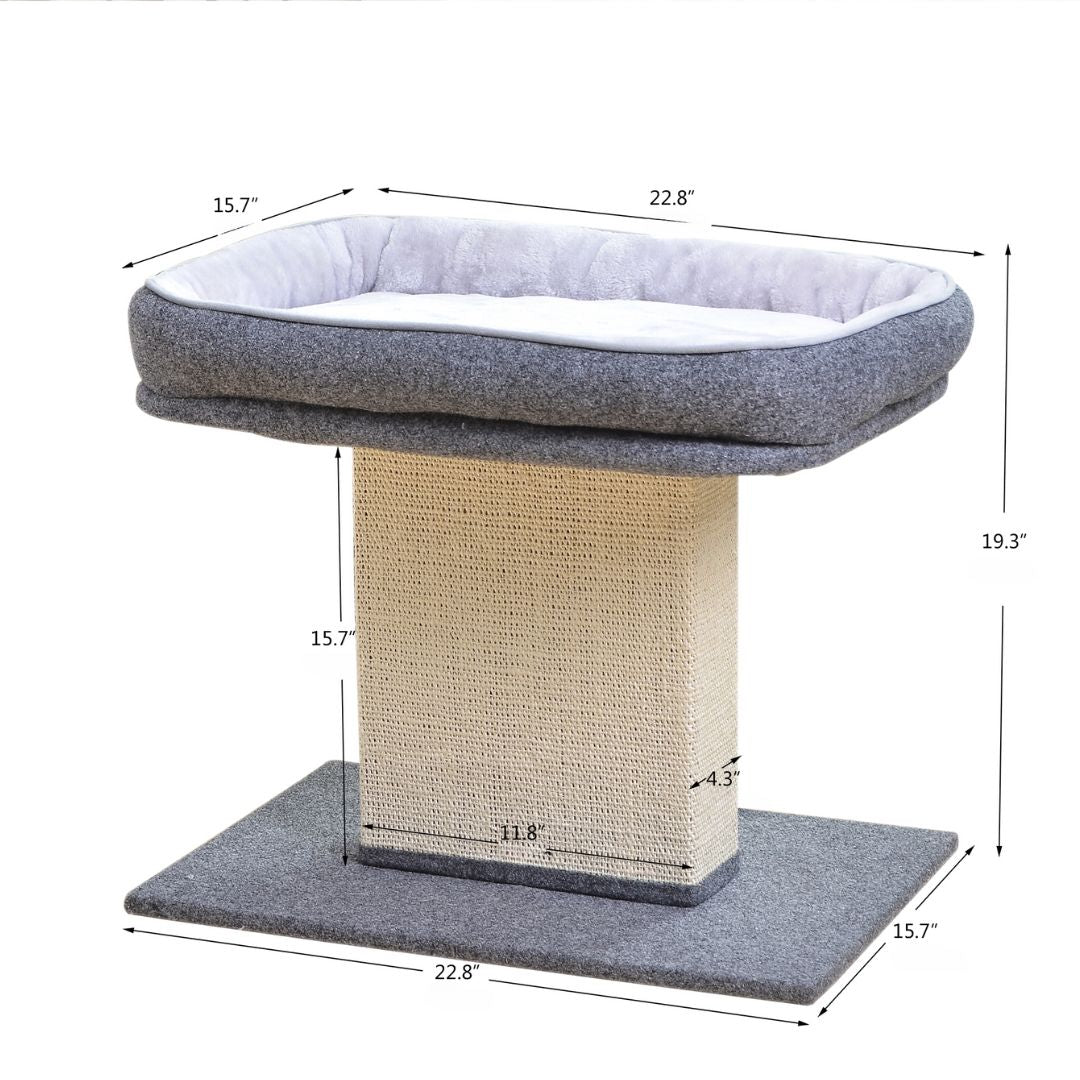 Mellow Cat Perch with Sisal Scratching Post