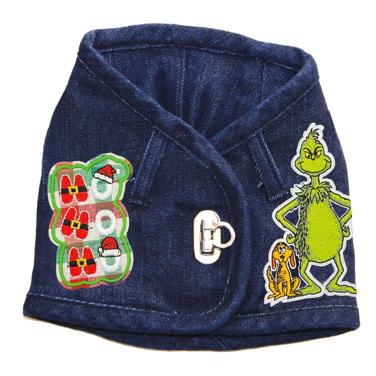 Merry Grinchmas Denim Harness Vest