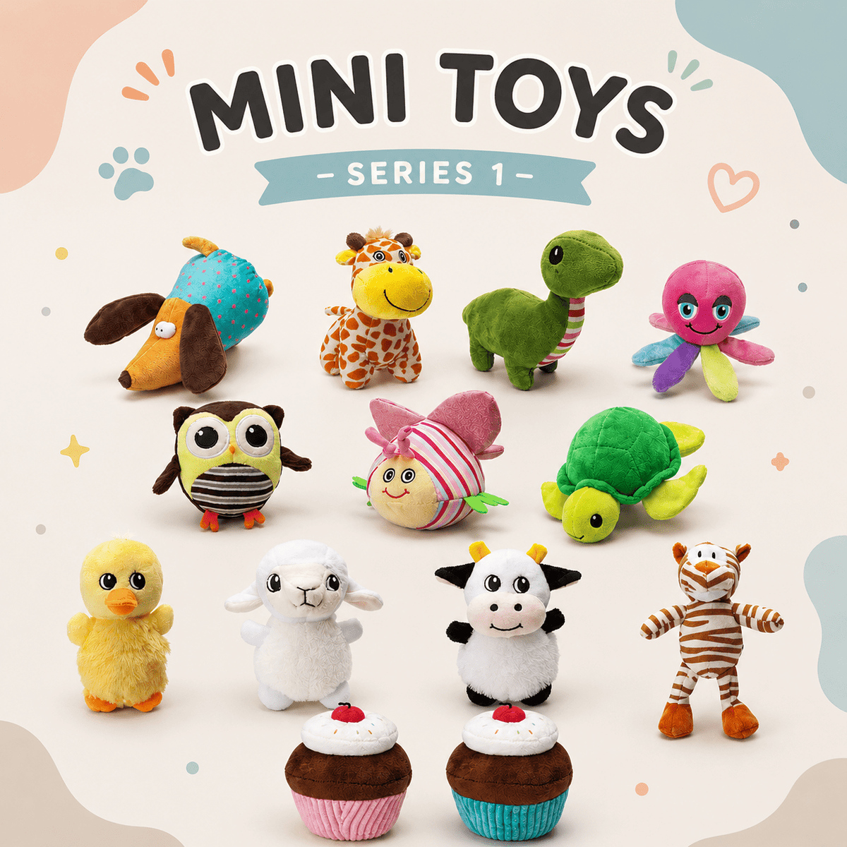 Dogline Mini Plush Dog Toy Collection - Series 1