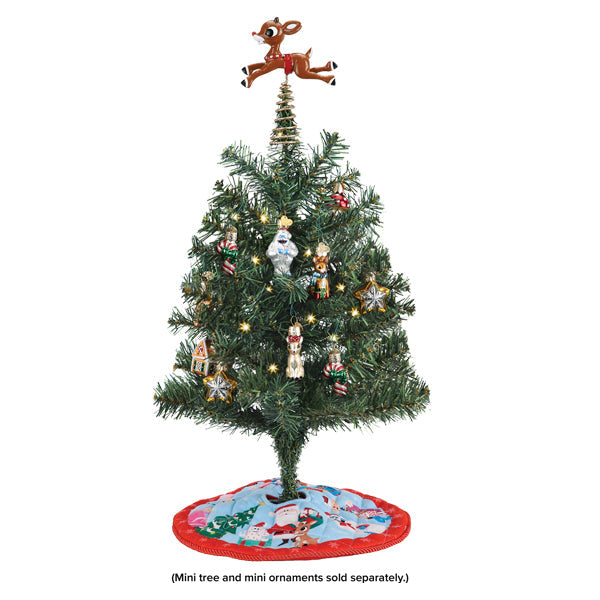 Mini Rudolph Tree Topper & Skirt