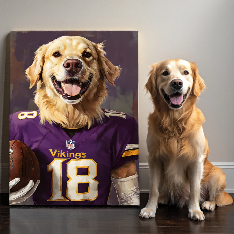 Paws and Play Football Edition Texture Portrait