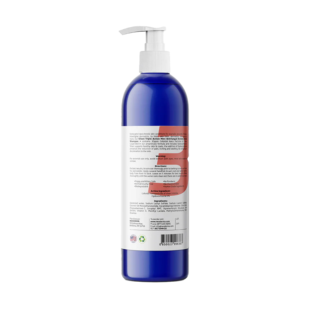Mint Hydrocortisone Shampoo 16oz by Nexderma