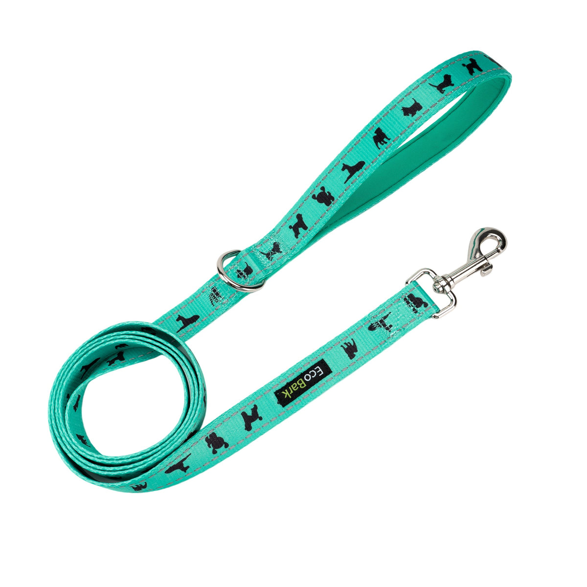 EcoBark – Mint Turquoise Comfort Grip Padded Dog Leash