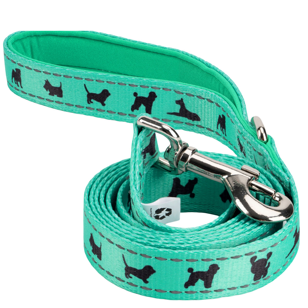 EcoBark – Mint Turquoise Comfort Grip Padded Dog Leash