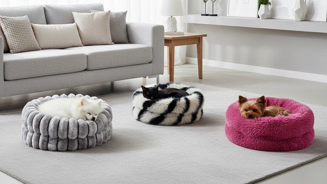 Bowsers Muffy Cozy Pet Bed - Soft Nesting Comfort for Small Spaces