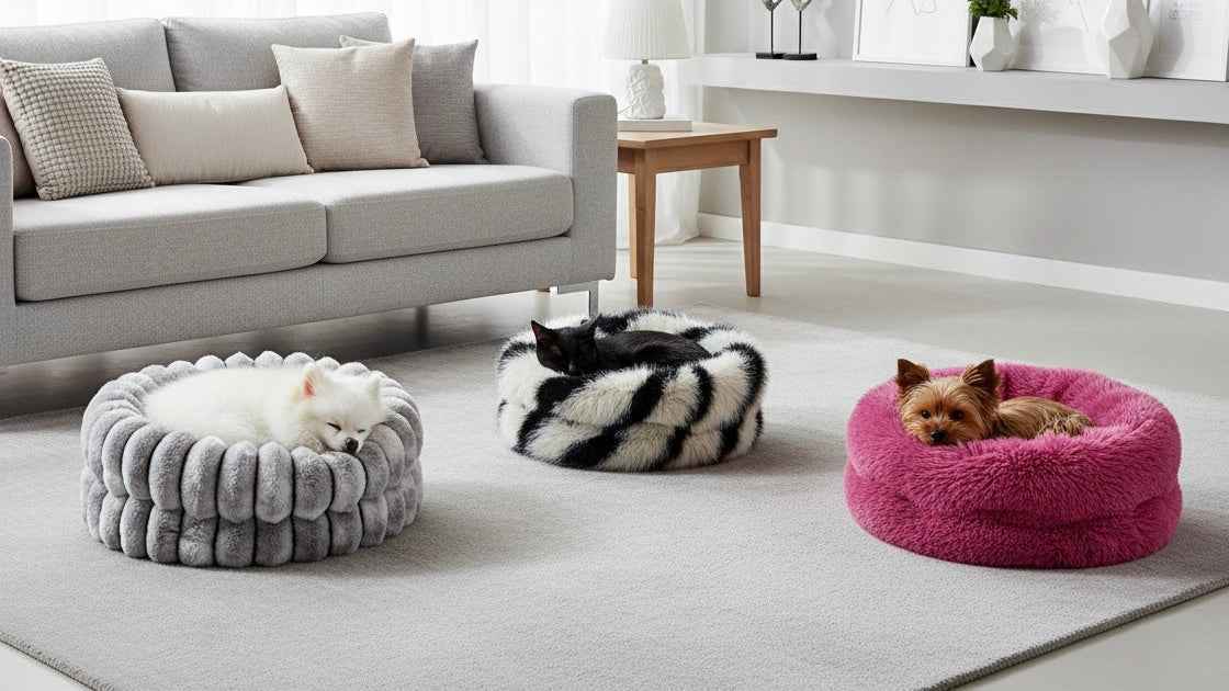 Bowsers Muffy Cozy Pet Bed – Soft Nesting Comfort for Small Spaces