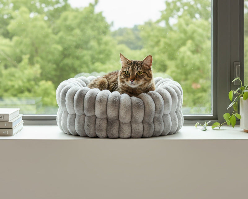Bowsers Muffy Cozy Pet Bed - Soft Nesting Comfort for Small Spaces