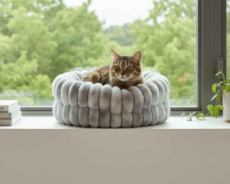 Bowsers Muffy Cozy Pet Bed – Soft Nesting Comfort for Small Spaces