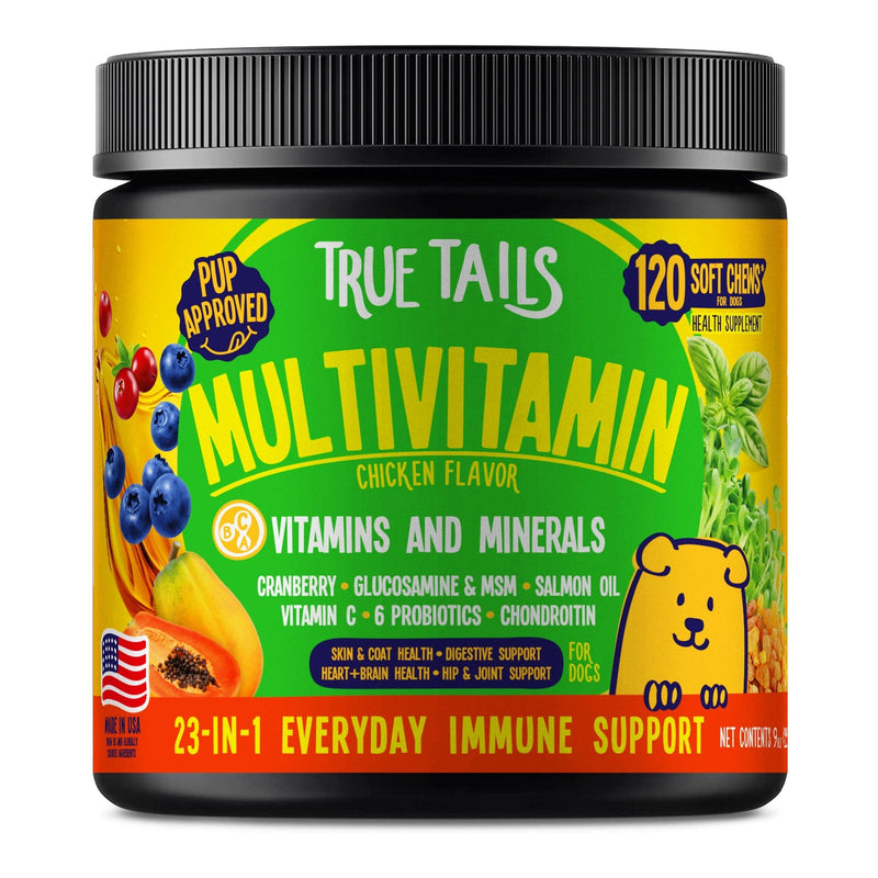 True Tails Multivitamin Dog Chews, 120 Count, 9 oz