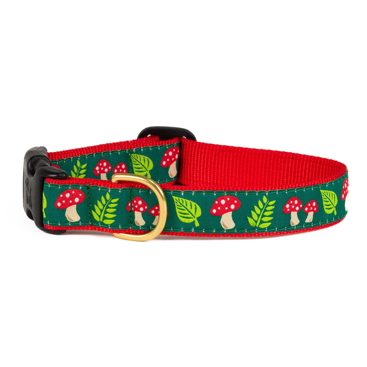 Mushrooms Narrow Dog Collar
