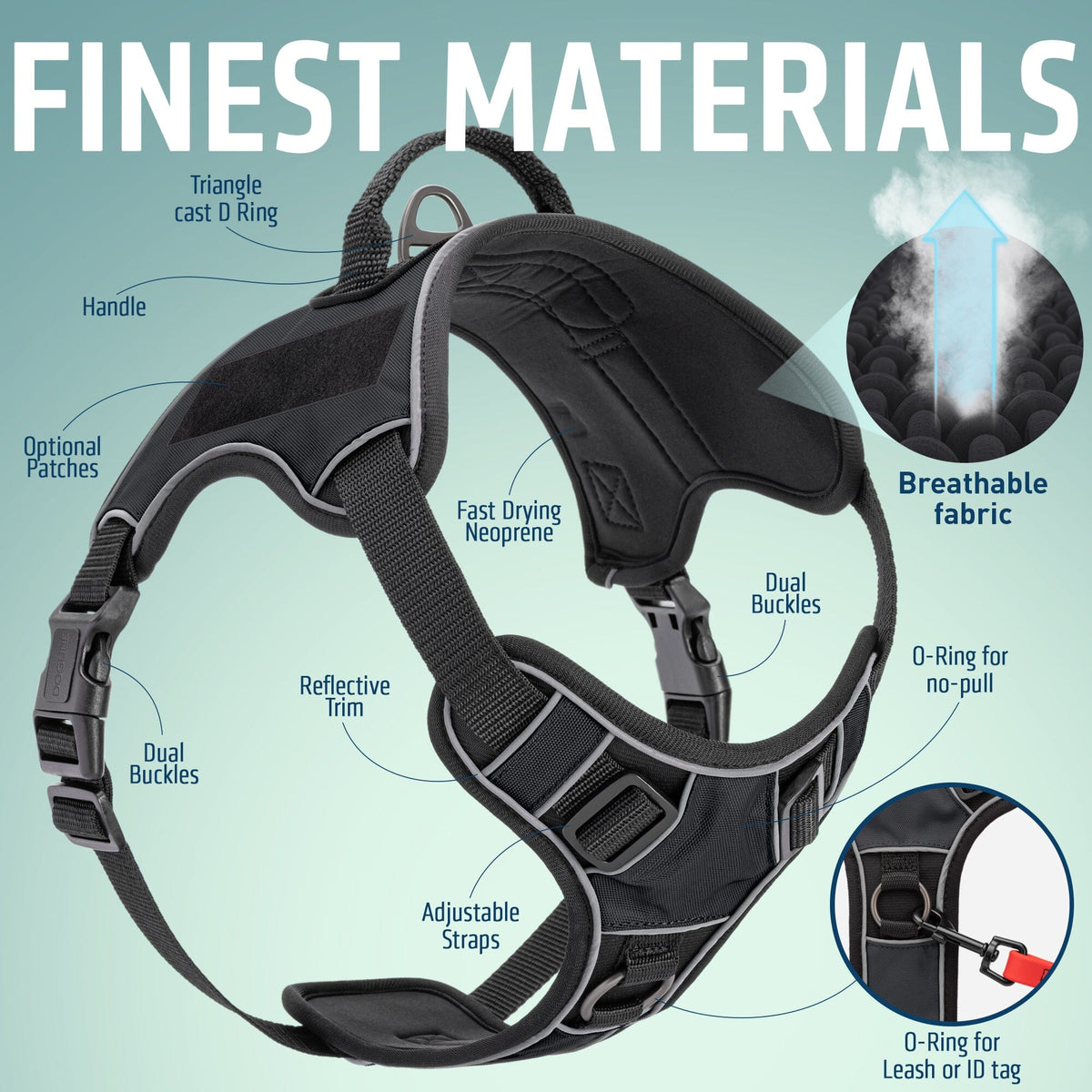 Dogline Quest Multi-Purpose No Pull Dog Harness