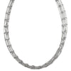 Seven Strand Beaded Curb Chain Necklace in Sterling Silver, 18 Inch