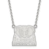 14k White Gold U of Alabama Large Pendant Necklace