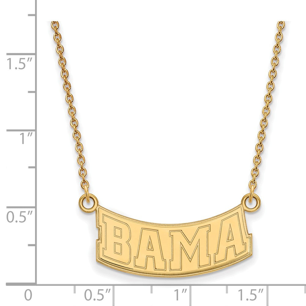 14k Gold Plated Silver U of Alabama Small Pendant Necklace