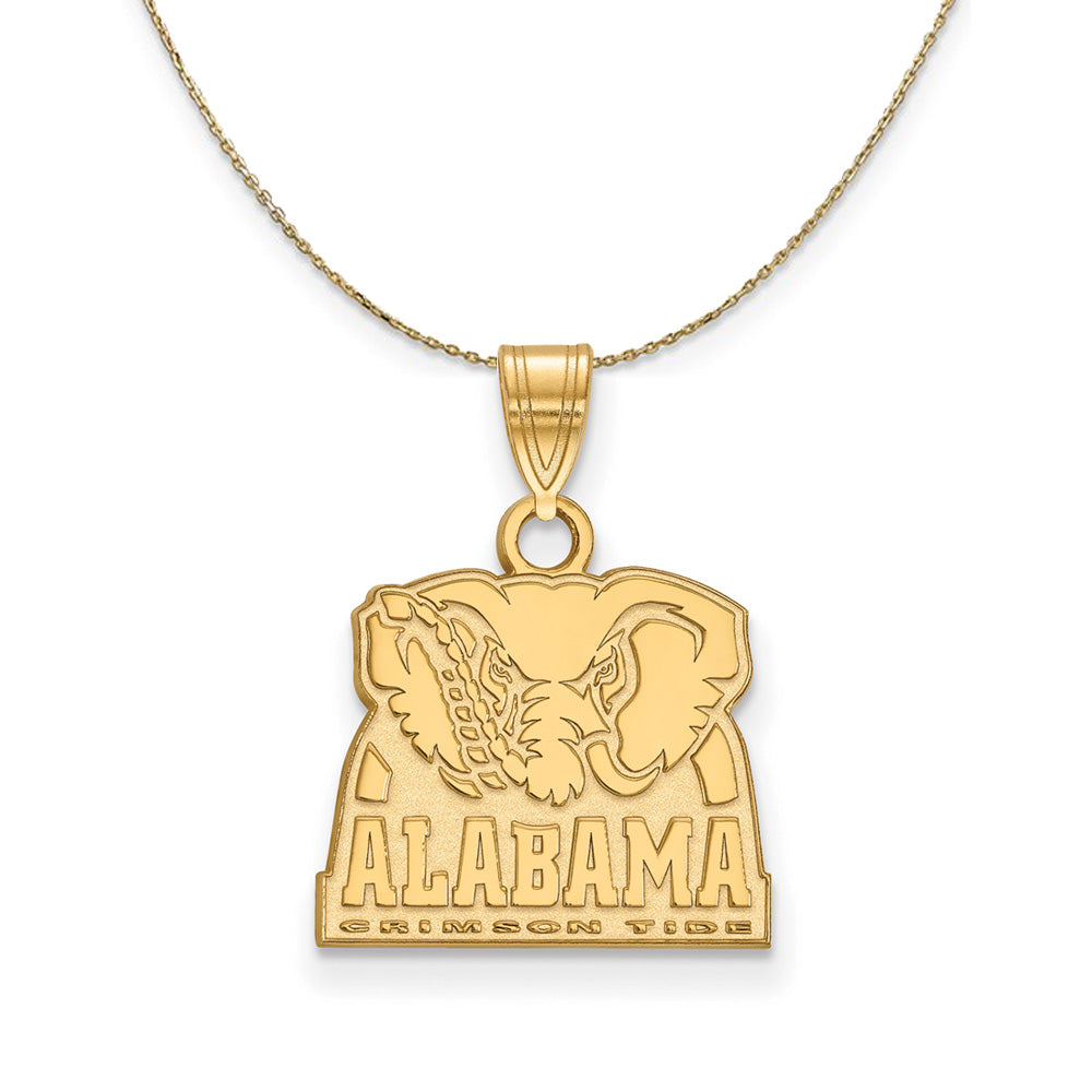 14k Yellow Gold U. of Alabama Small Logo Necklace