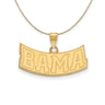 14k Yellow Gold U. of Alabama Small BAMA Necklace