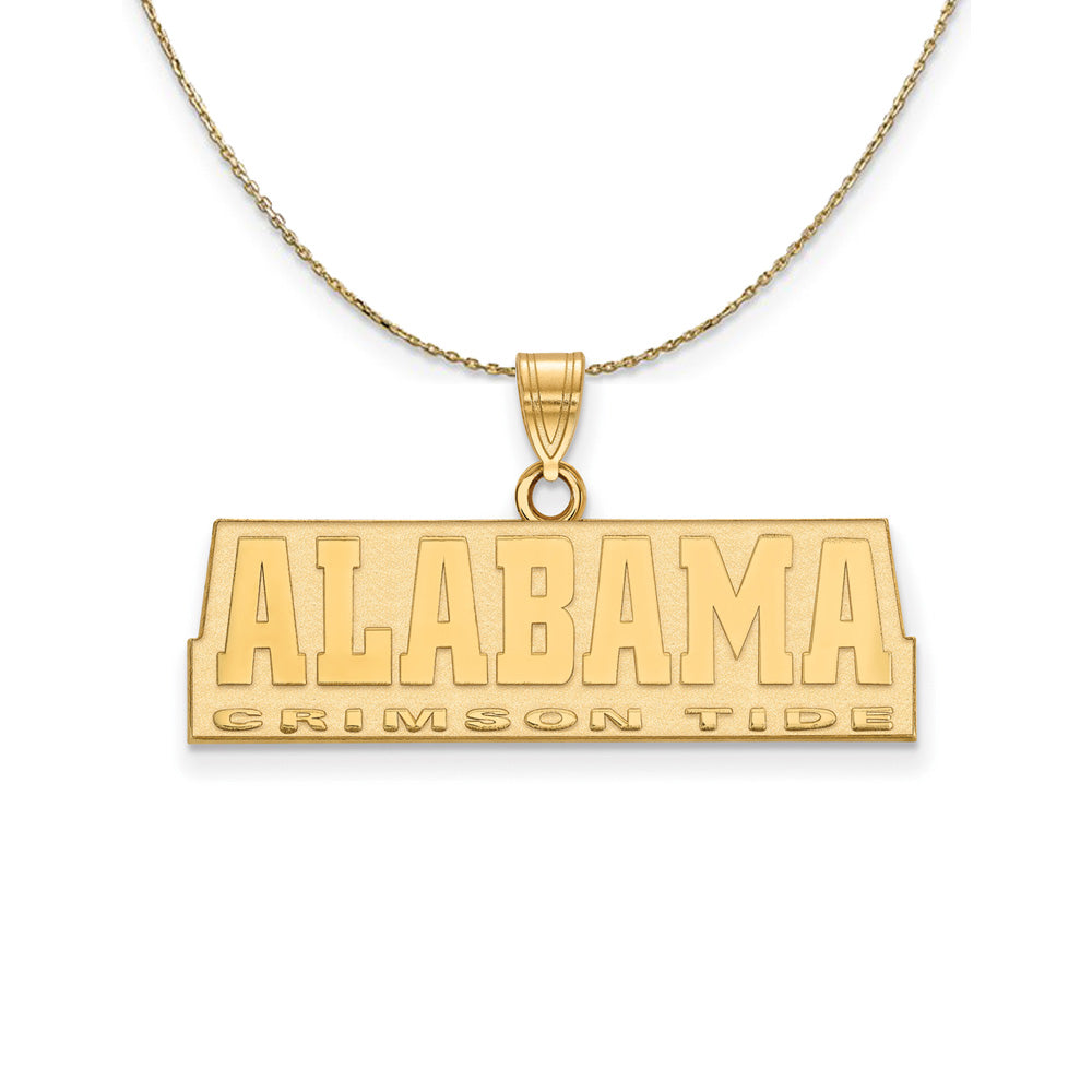 14k Yellow Gold U. of Alabama Sm ALABAMA Necklace