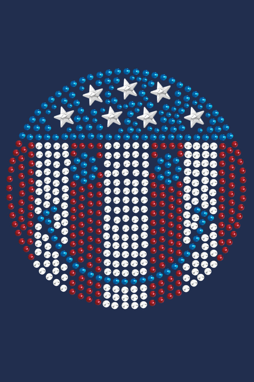 Happy Face Red, White, & Blue - Women's T-shirt