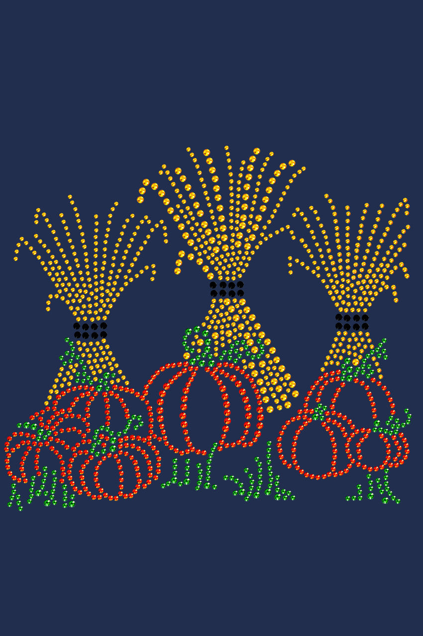Hay Stacks & Pumpkins - Womens T-shirt