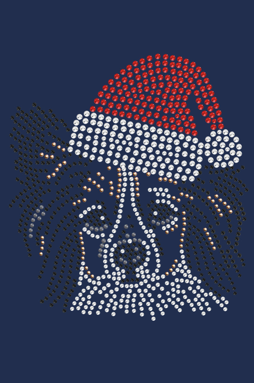 Papillon with Santa Hat - Women's T-shirt