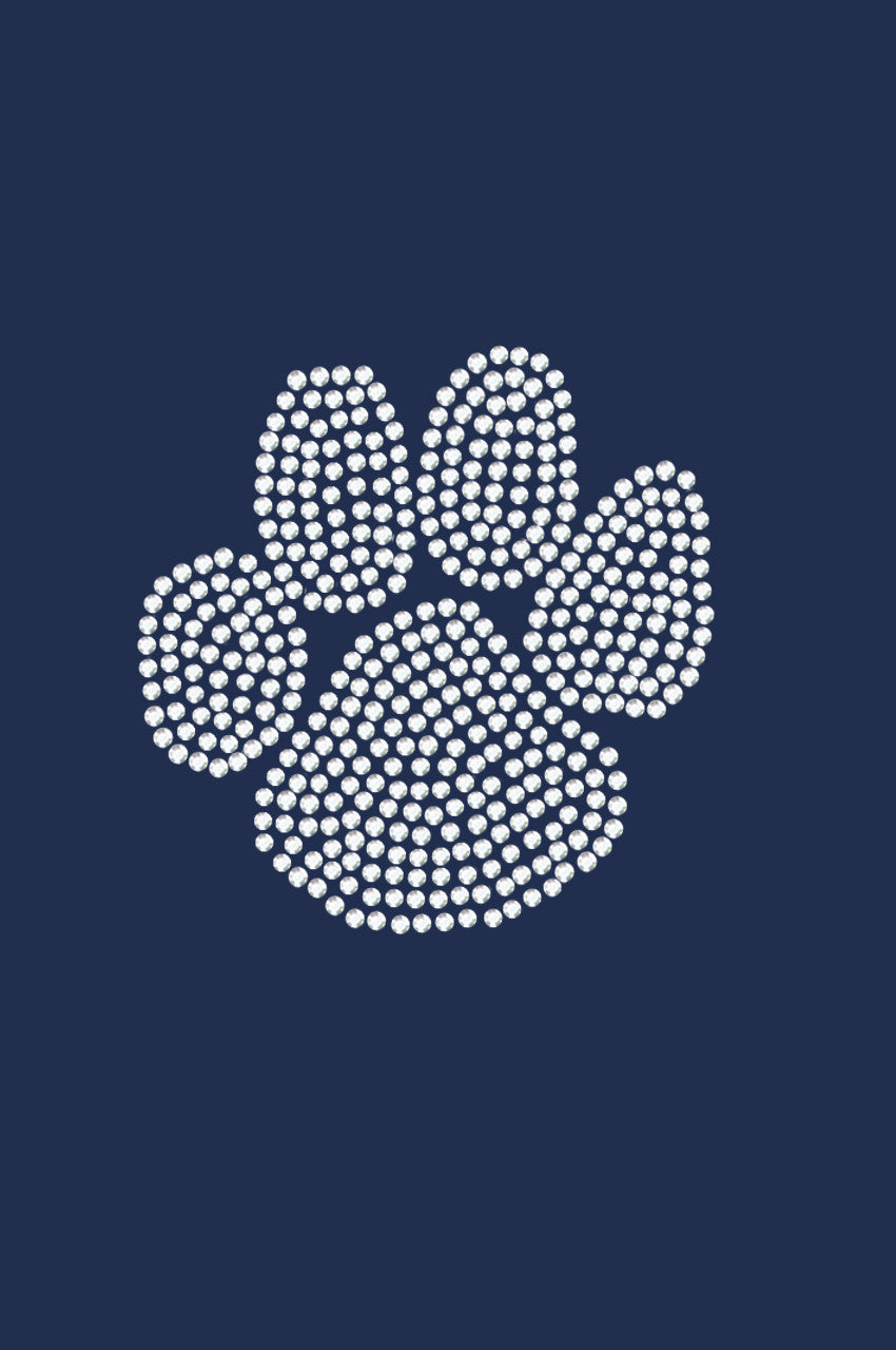 Paw (Rhinestone) - Womens T-shirt