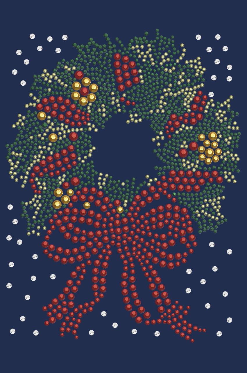 Christmas Wreath - Womens T-shirt
