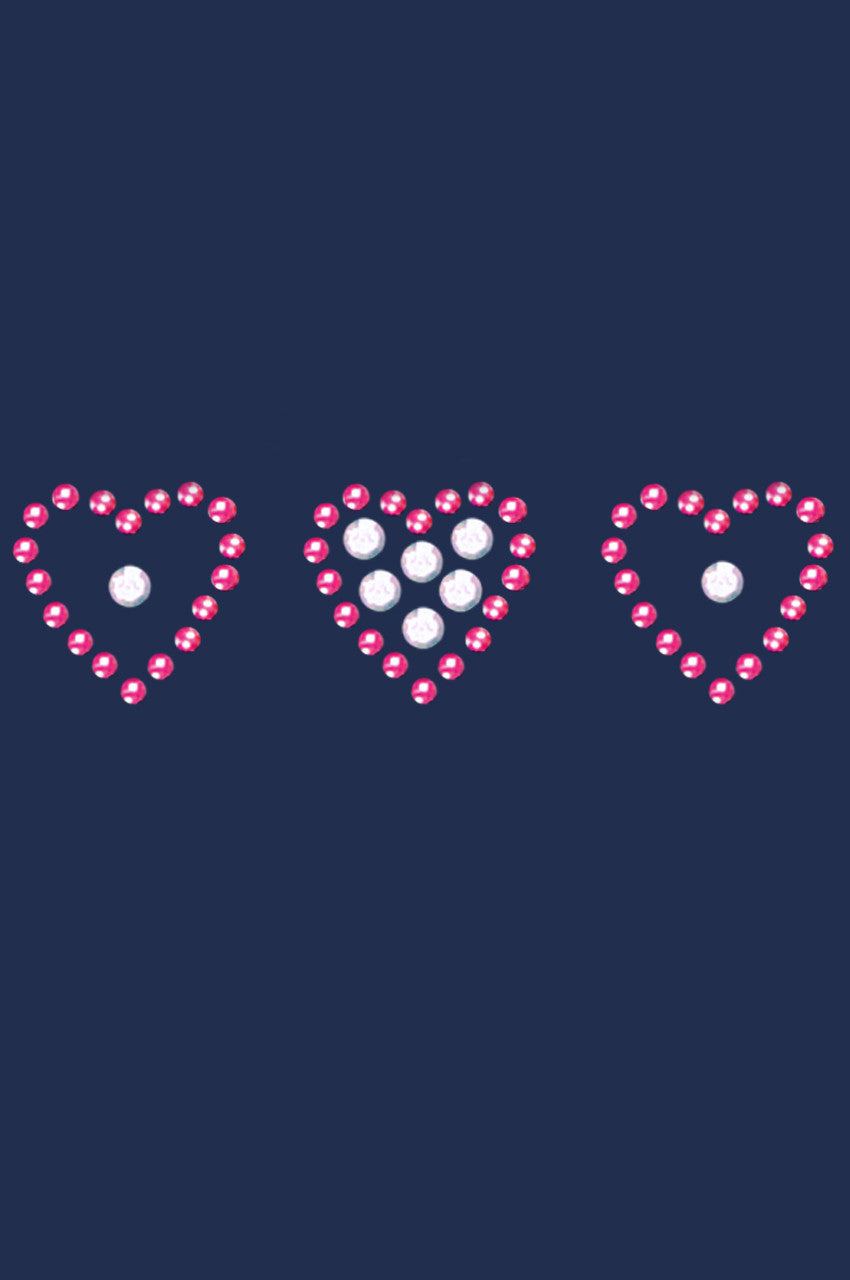 Three Little Hearts - Womens T-shirt