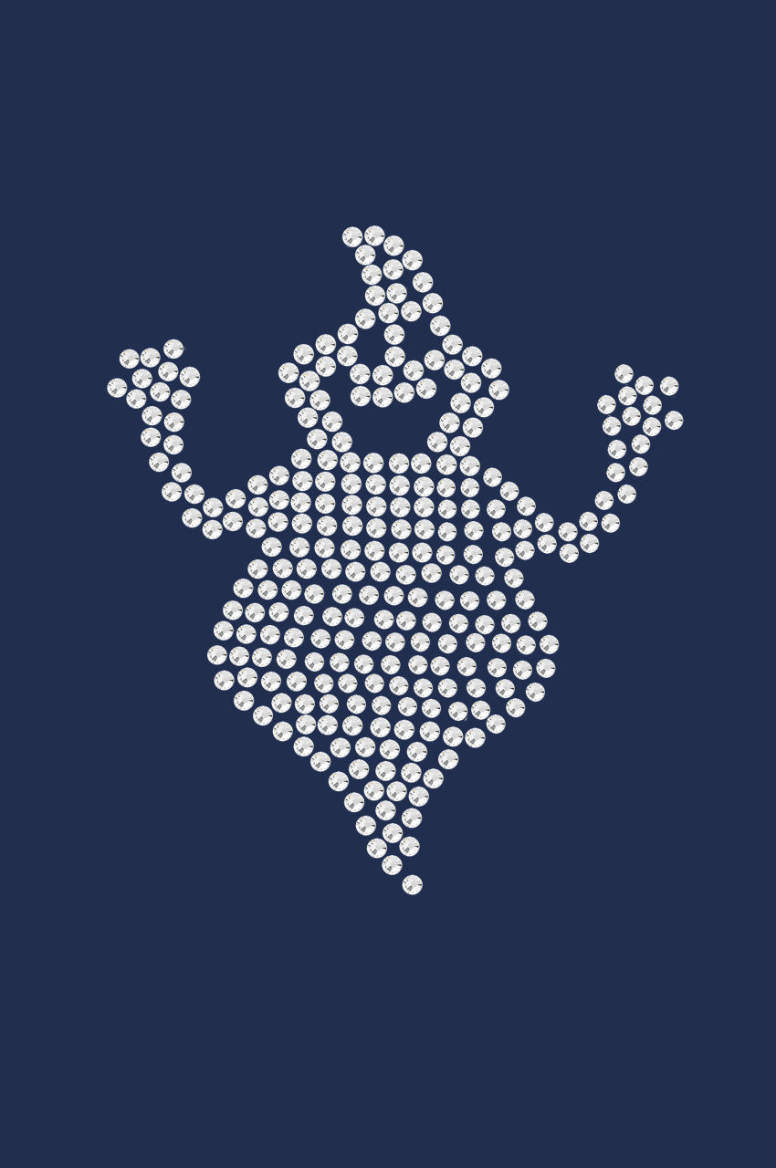 Fat Rhinestone Ghost - Womens T-shirt