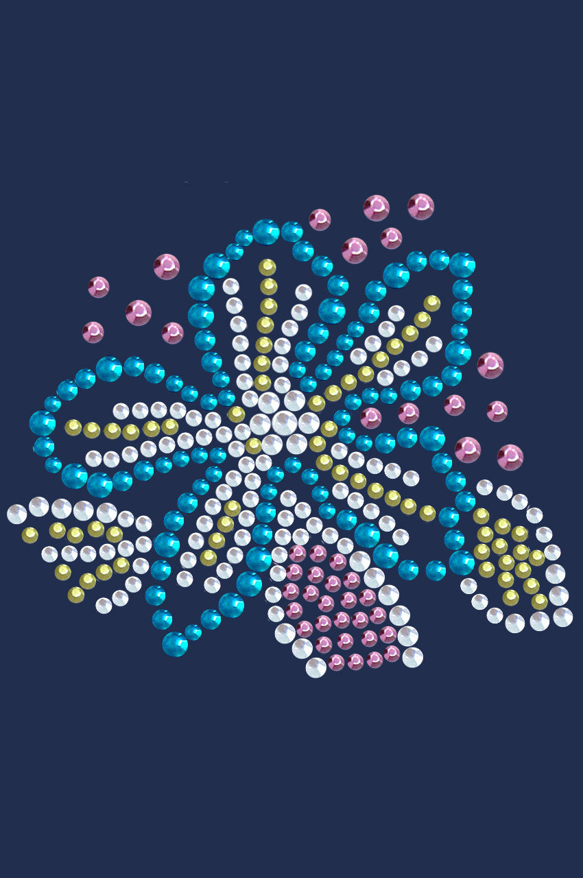 Turquoise Flower - Womens T-shirt