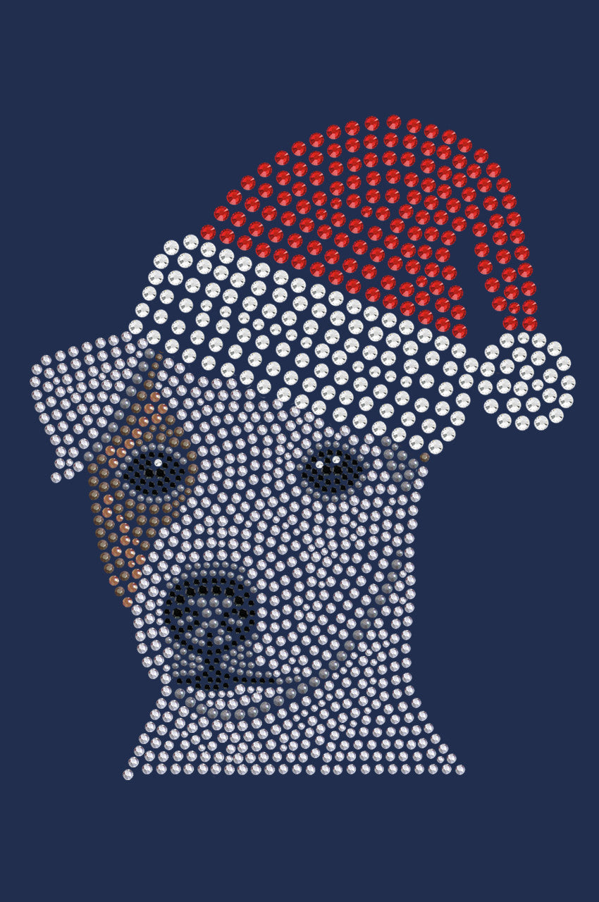 Jack Russell Terrier with Santa Hat - Womens T-shirt
