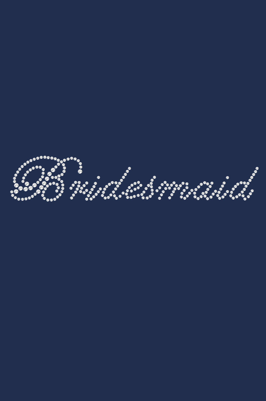 Bridesmaid (Script Letters)- Womens T-shirt