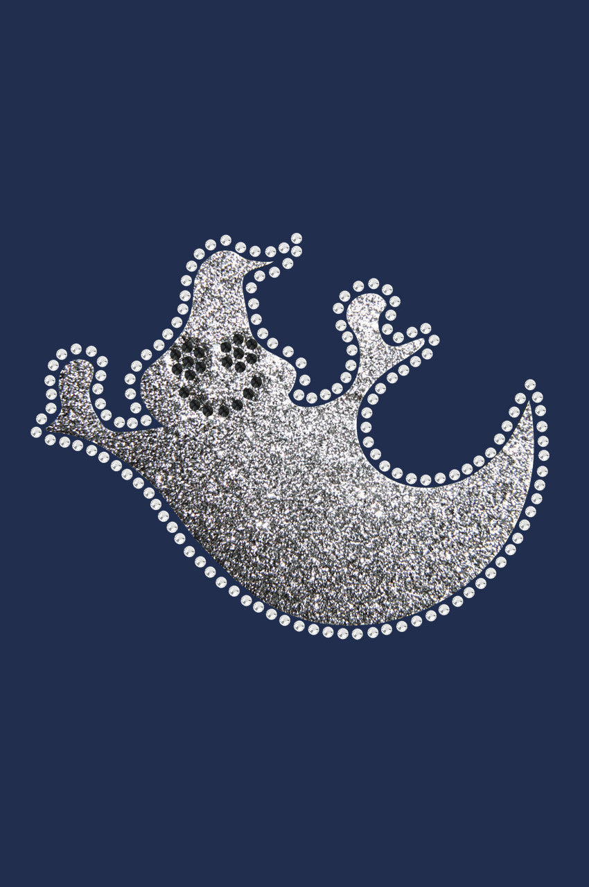 Silver Glitter Ghost - Womens T-shirt