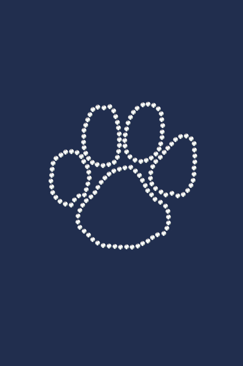 Paw (Rhinestone Outline) - Women's T-shirt