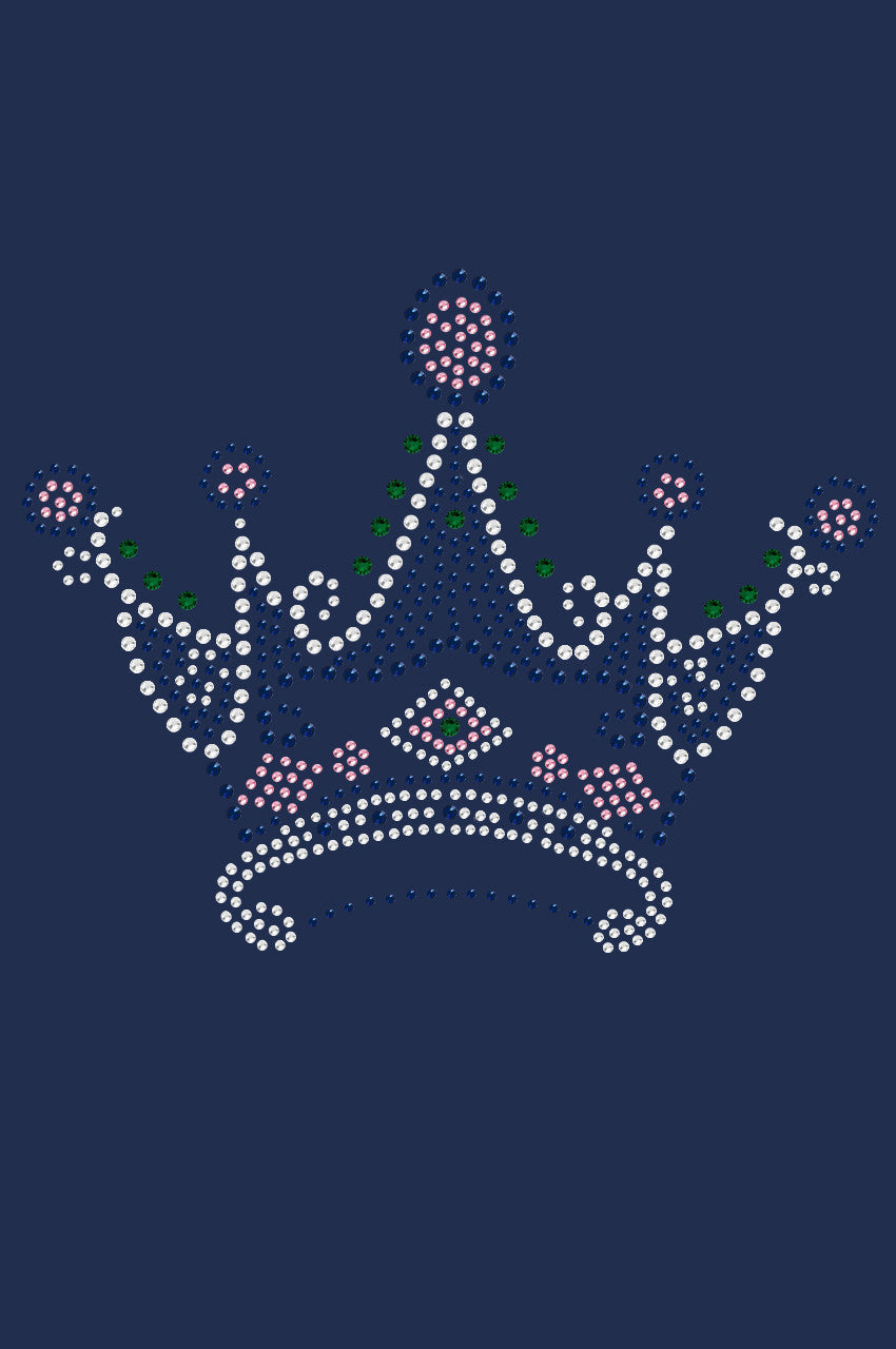 Crown 16 ( Clear, Blue, Green, & Pink)- Womens T-shirt