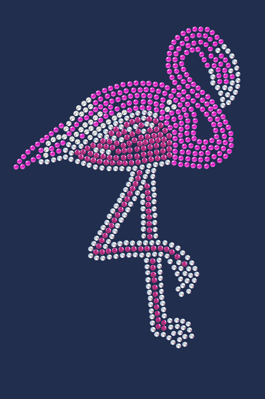 Pink Flamingo (Iridescent - AB) - Womens T-shirt