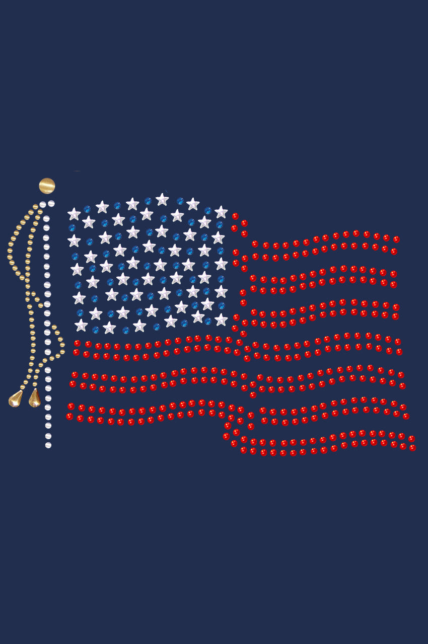 USA Flag - Womens T-shirt