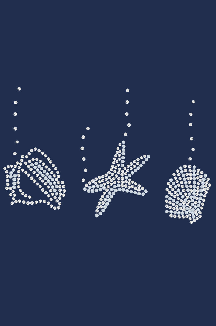 Sea Shells (White Pearl) - Womens T-shirt
