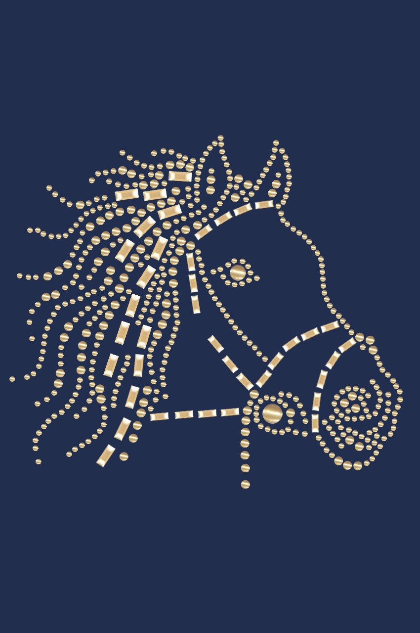 Horse Face (Gold) - Womens T-shirt