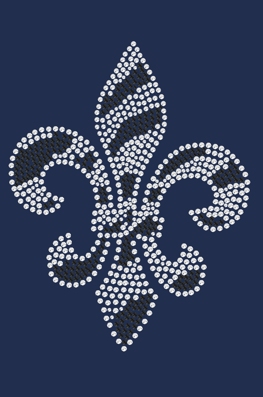 Fleur de Lis (Zebra Print) - Womens T-shirt