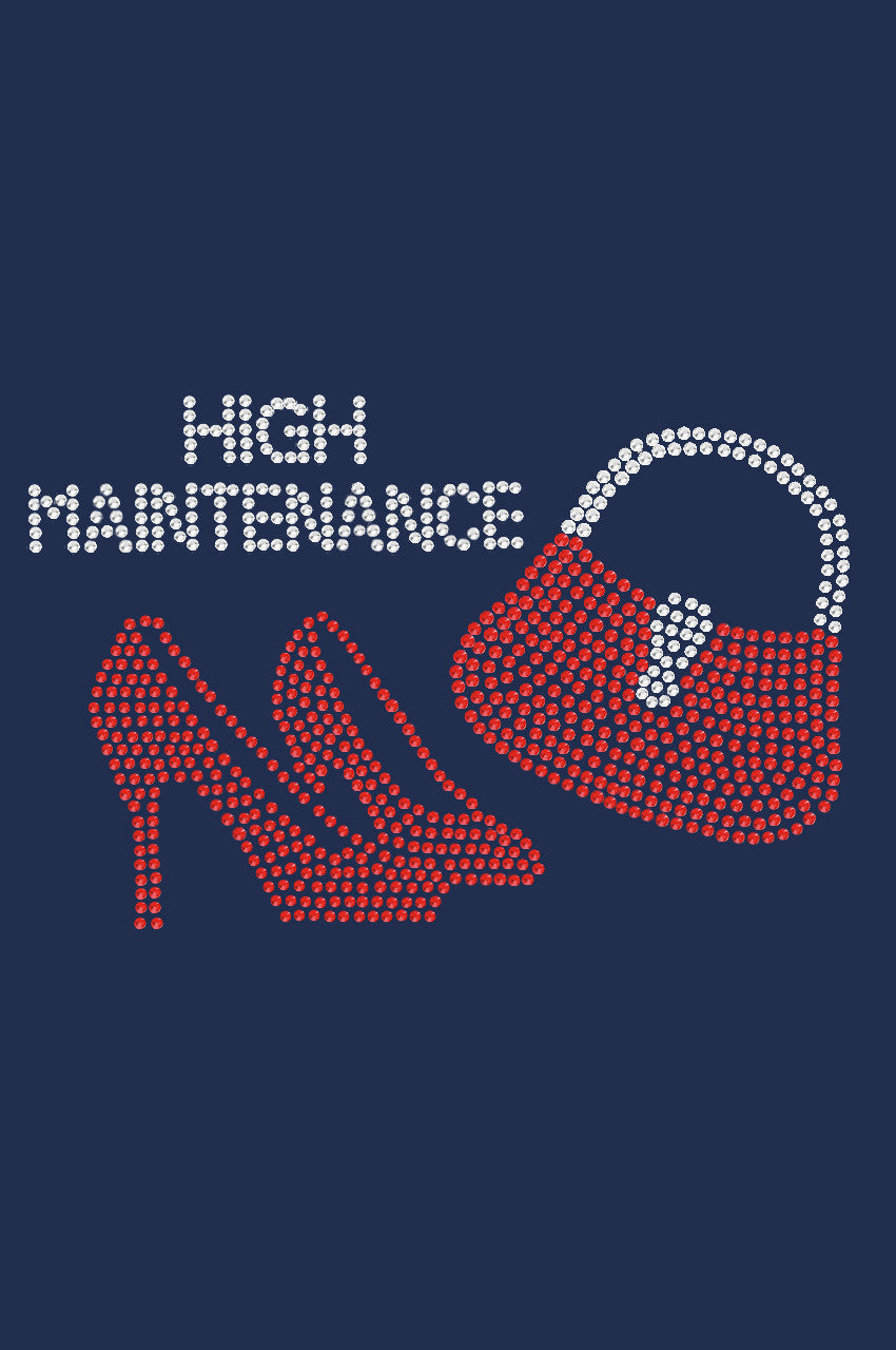 High Maintenance Red Heels & Purse - Womens T-shirt