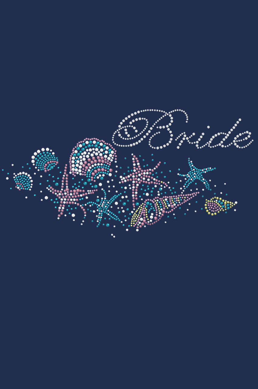 Bride with Seashells- Womens T-shirt