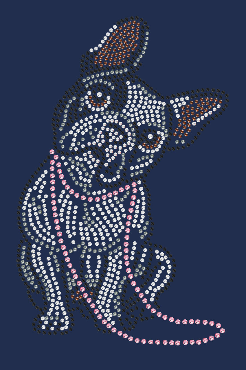 French Bull Dog with Necklace - Womens Tee
