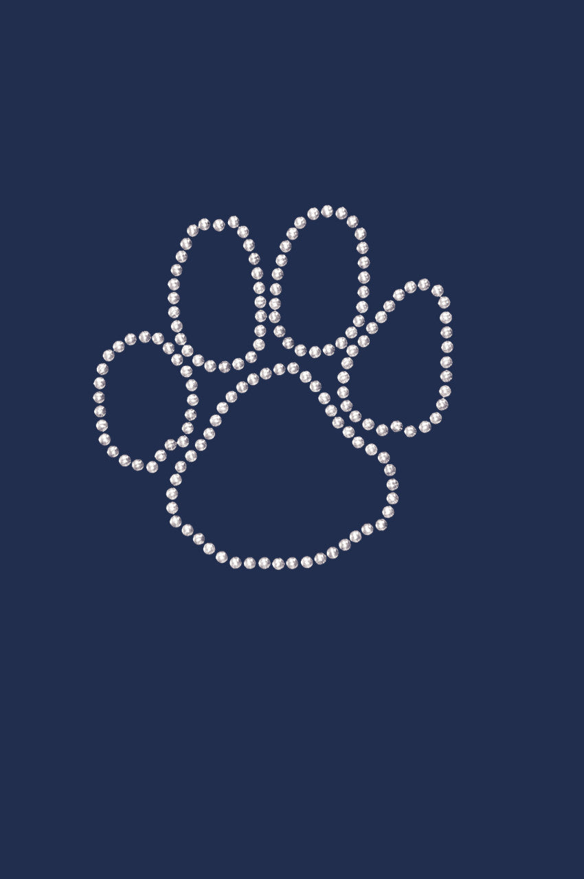 Paw (Silver Nailheads) - Womens T-shirt